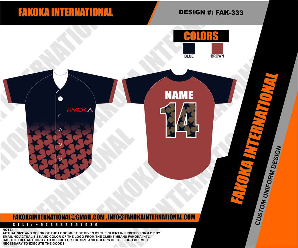 brown baseball jersey