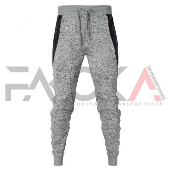 Grey Black Fleece Trousers