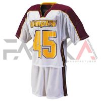White Red Lacrosse Uniforms
