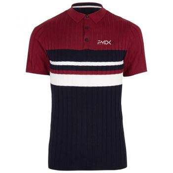 Block stripe Polo Shirt