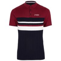 Block stripe Polo Shirt