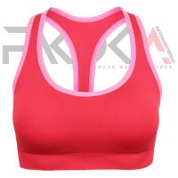 Red Pink Sports Bra