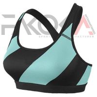 Blue Black Sports Bra