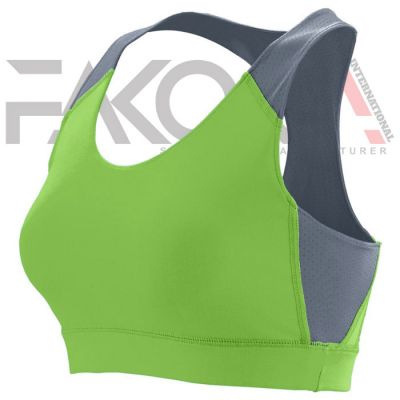 Green Grey Sports Bra