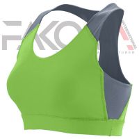Green Grey Sports Bra