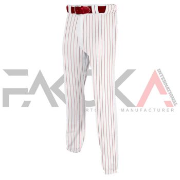 Red Stripped Baseball Pants