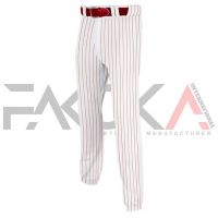 Red Stripped Baseball Pants