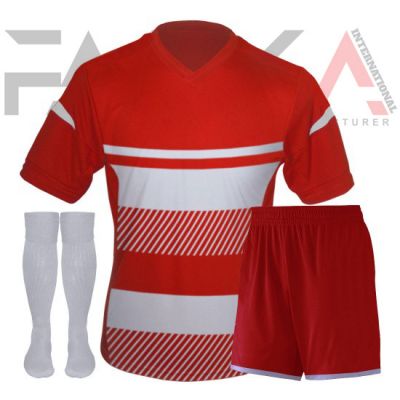 Red White Soccer Uniforms
