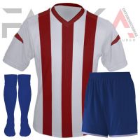 White Red Soccer Uniforms
